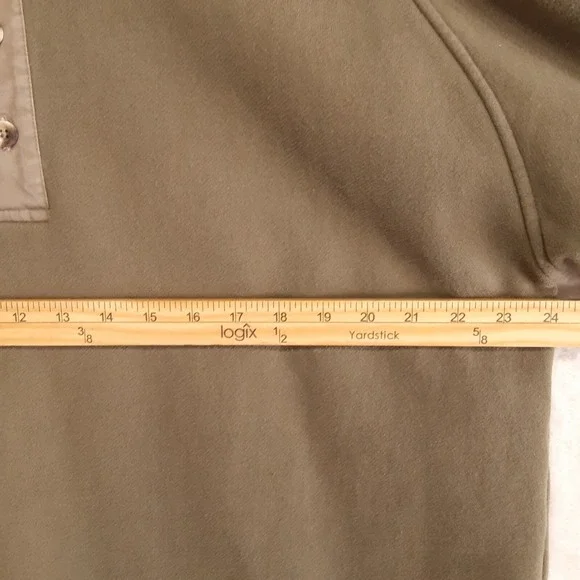 Cabelas Mens Long Sleeve Polo Sweater Sz.Large-Reg/Green/Pullover-Fleece/Collar - Picture 9 of 12